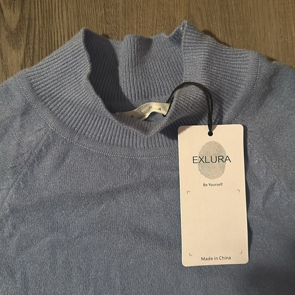 Baby Blue Sweater Dress NWT size Medium - Picture 3 of 3